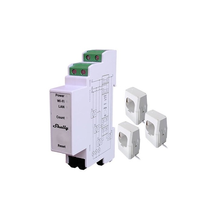 shelly-pro-3em-400a-3-phase-electricity-monitor-with-three-400a-clamps (2) Shelly Pro 3EM-400A (3-Phase Electricity Monitor) With Three 400A Clamps - Image 2